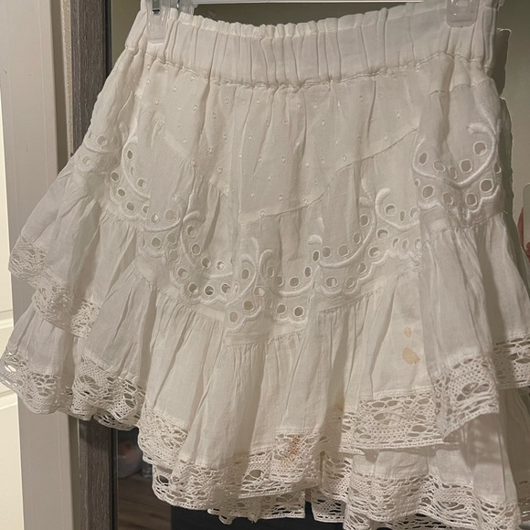 LoveShackFancy Briella Skirt White - Picture 6 of 6